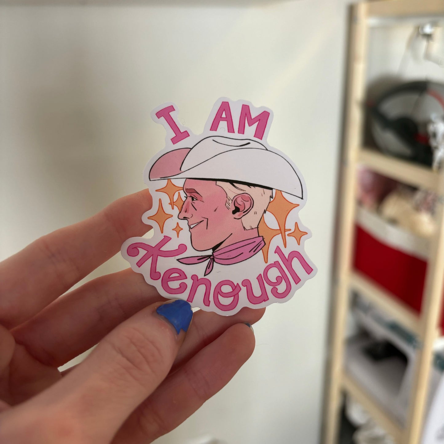 I am Kenough sticker