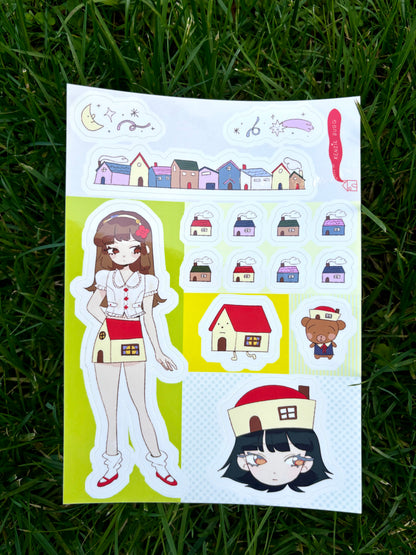 House Sticker Sheet