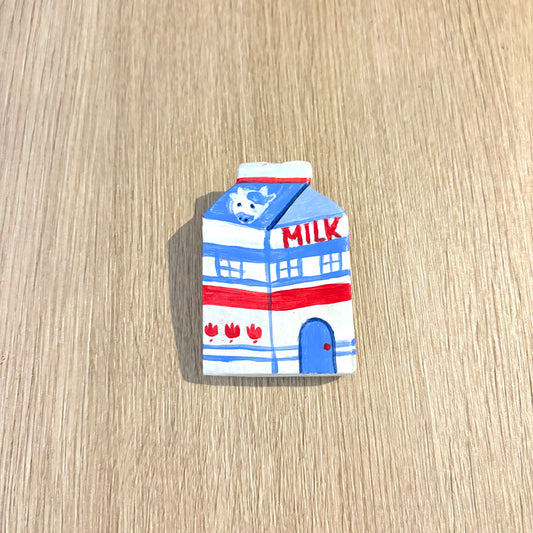 Milk clay pin