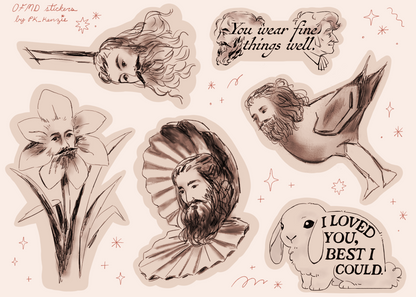 Our Flag means Death sticker sheet