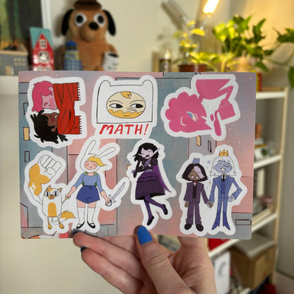 Fionna and Cake sticker sheet