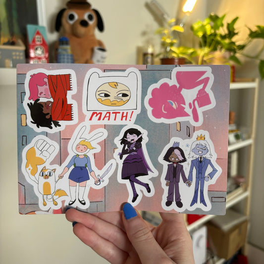 Fionna and Cake sticker sheet