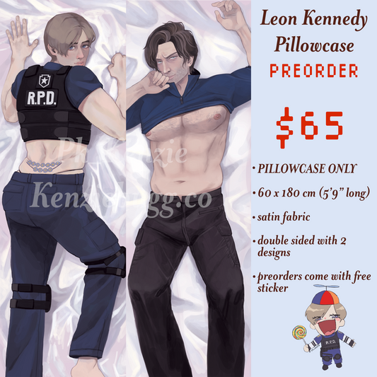 Leon Kennedy Dakimakura Pillowcase PREORDER